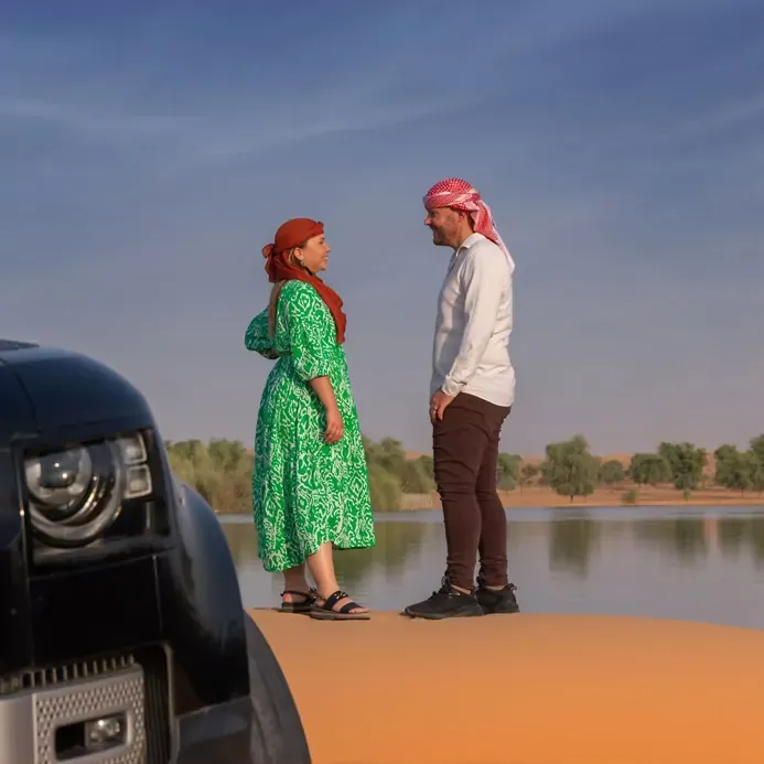 حملة الحفاظ على البيئة البلاتينية ووجبة إفطار فاخرة في المها